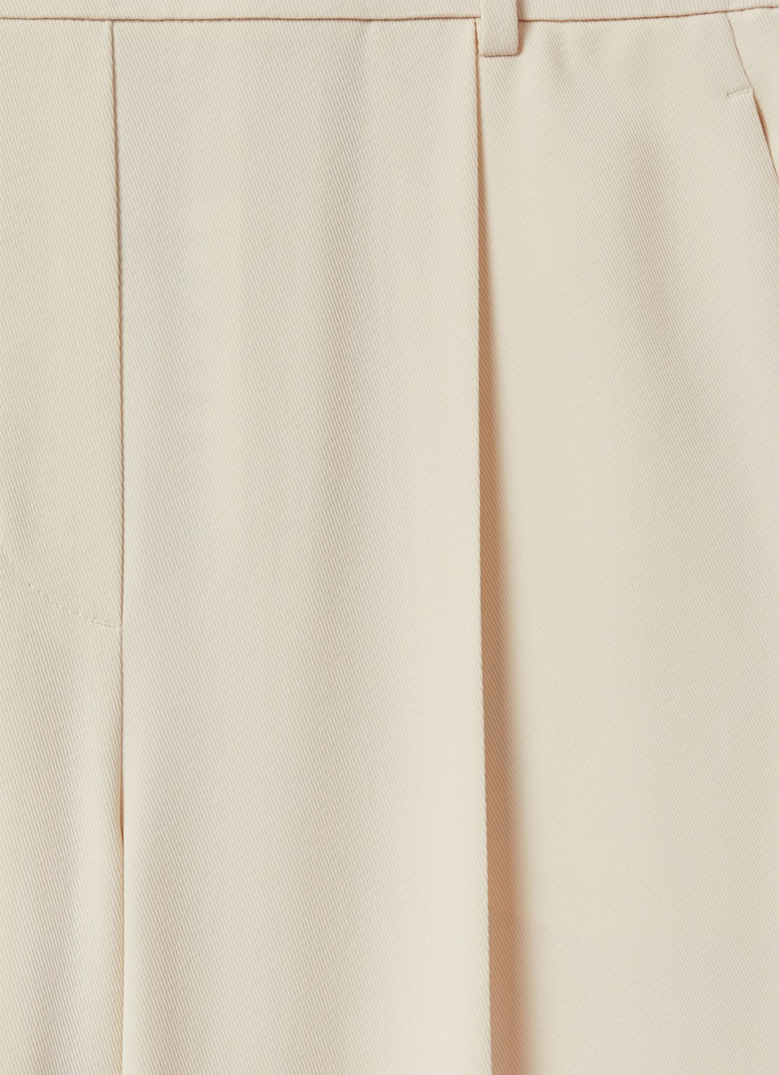 Reiss Eden high waist wide fit pantalon met steekzakken - detail 4 creme