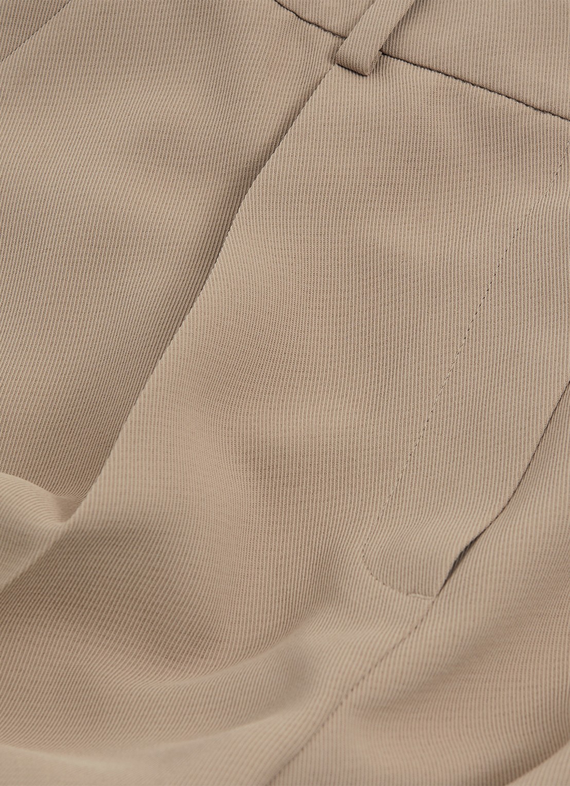 Reiss Eden high waist wide fit pantalon met steekzakken - detail 5 naturel