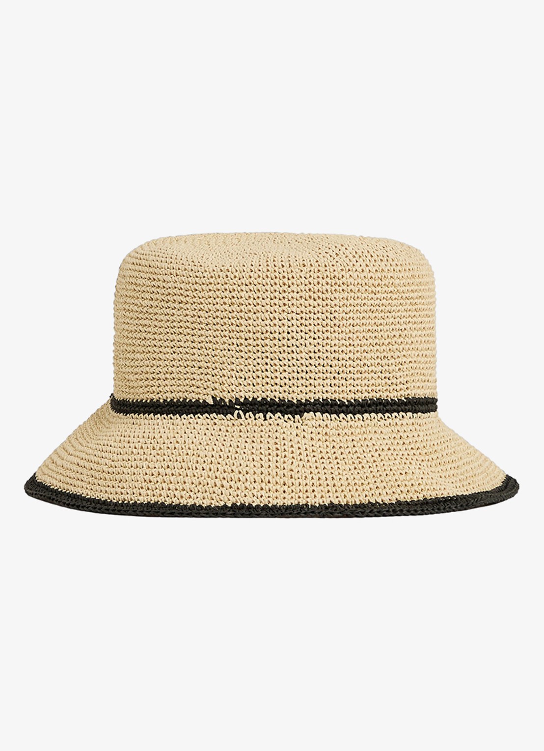 Reiss Edith hoed van raffia - achterkant 2 beige