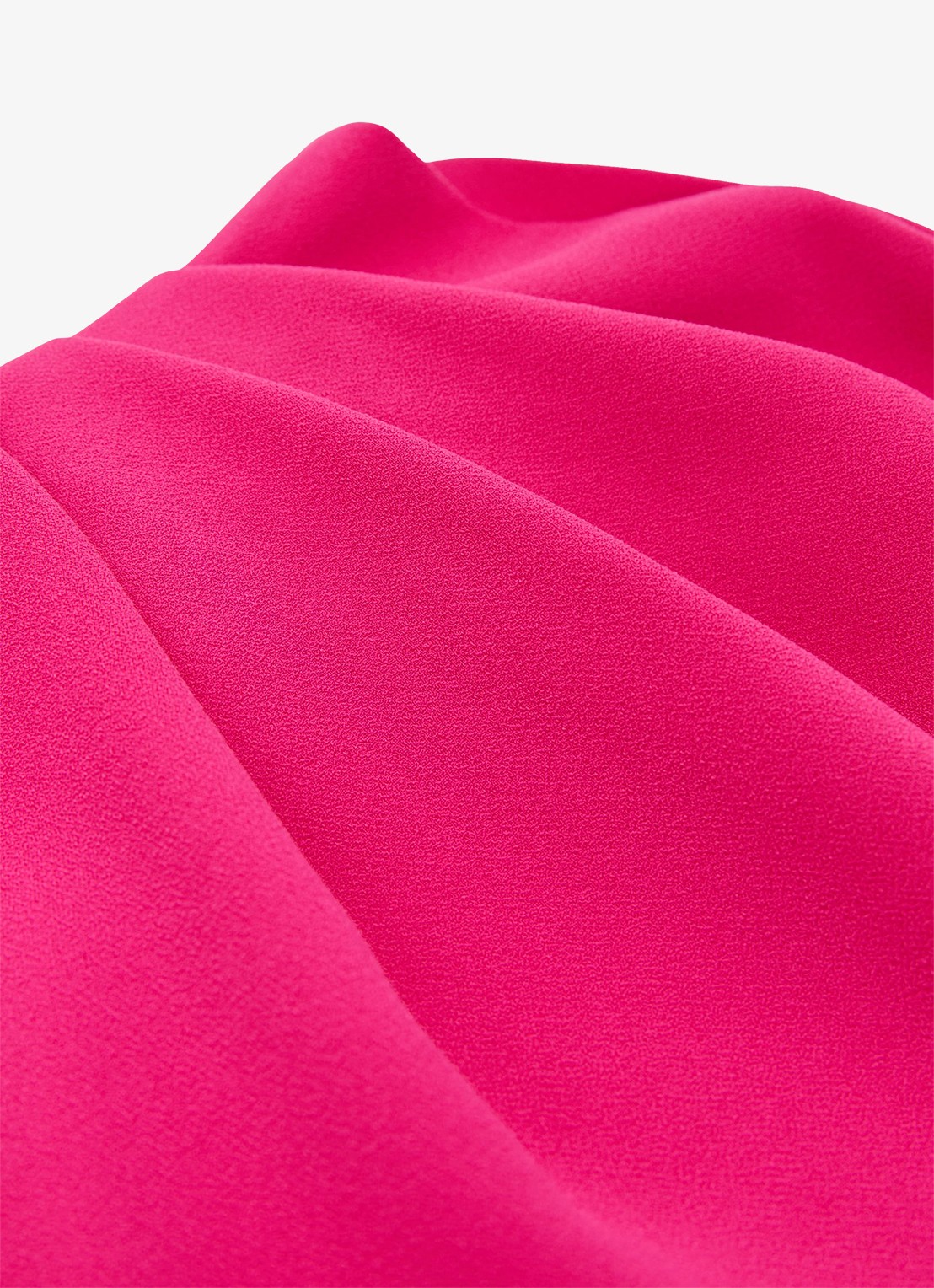 Reiss Ellery one-shoulder mini jurk van crêpe  - detail 3 donkerroze