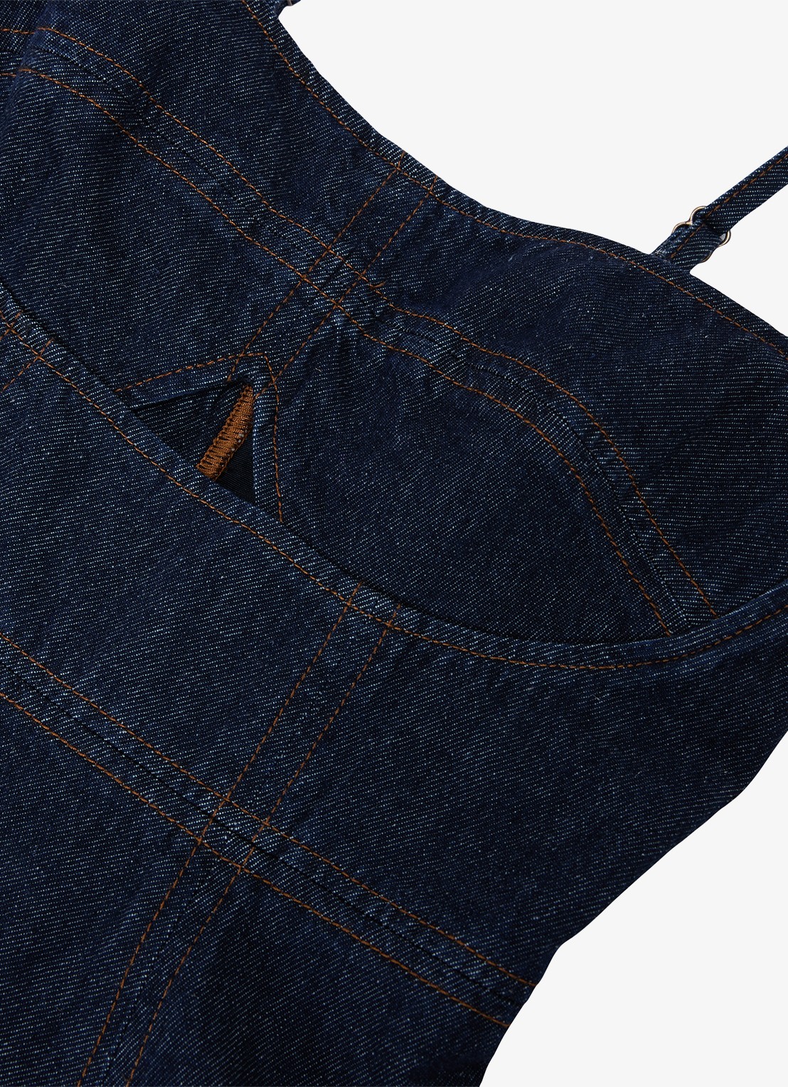 Reiss Emma midi jurk  - detail 6 indigo