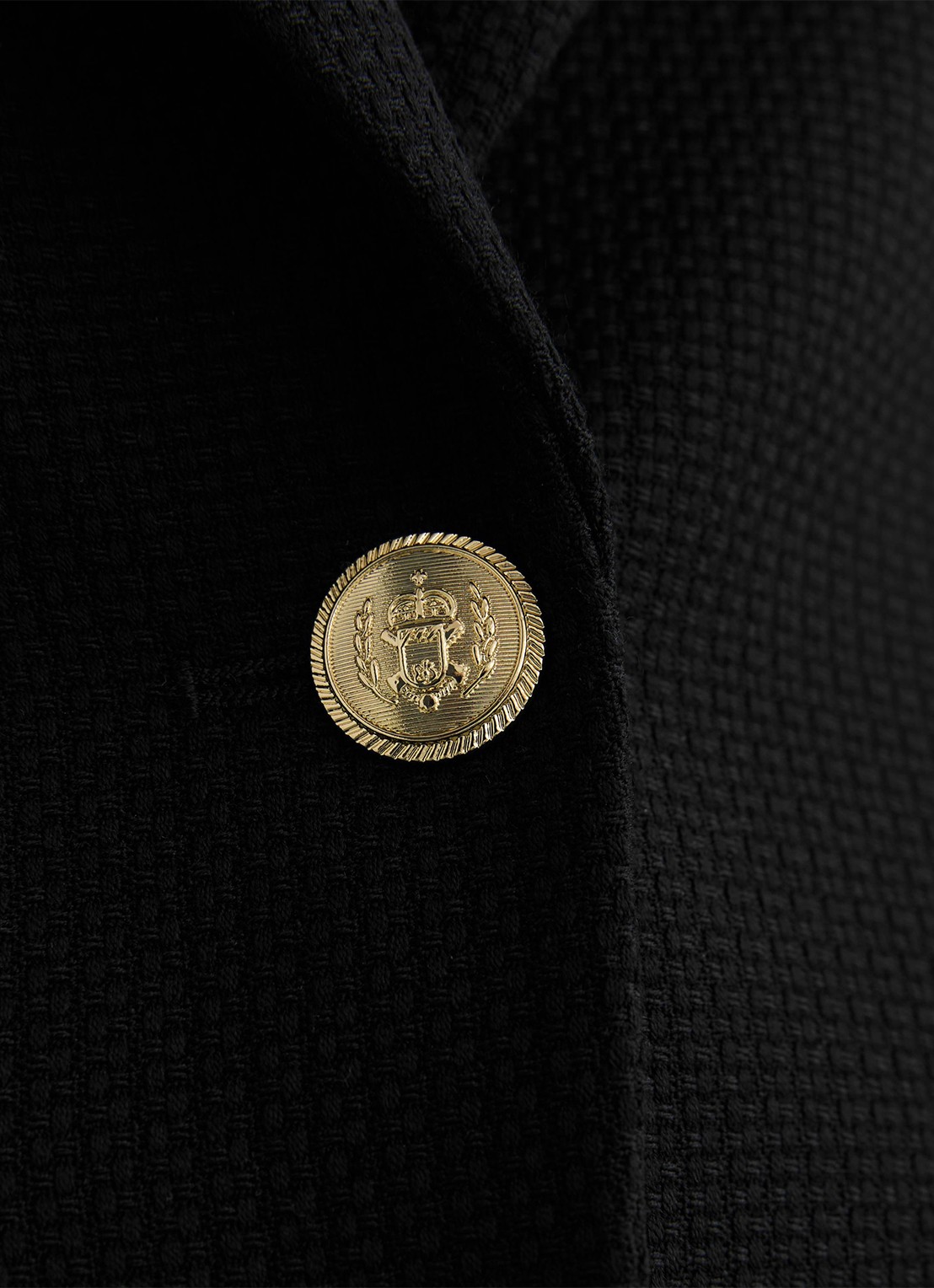 Reiss Erin blazer in wolblend - detail 5 black / zwart