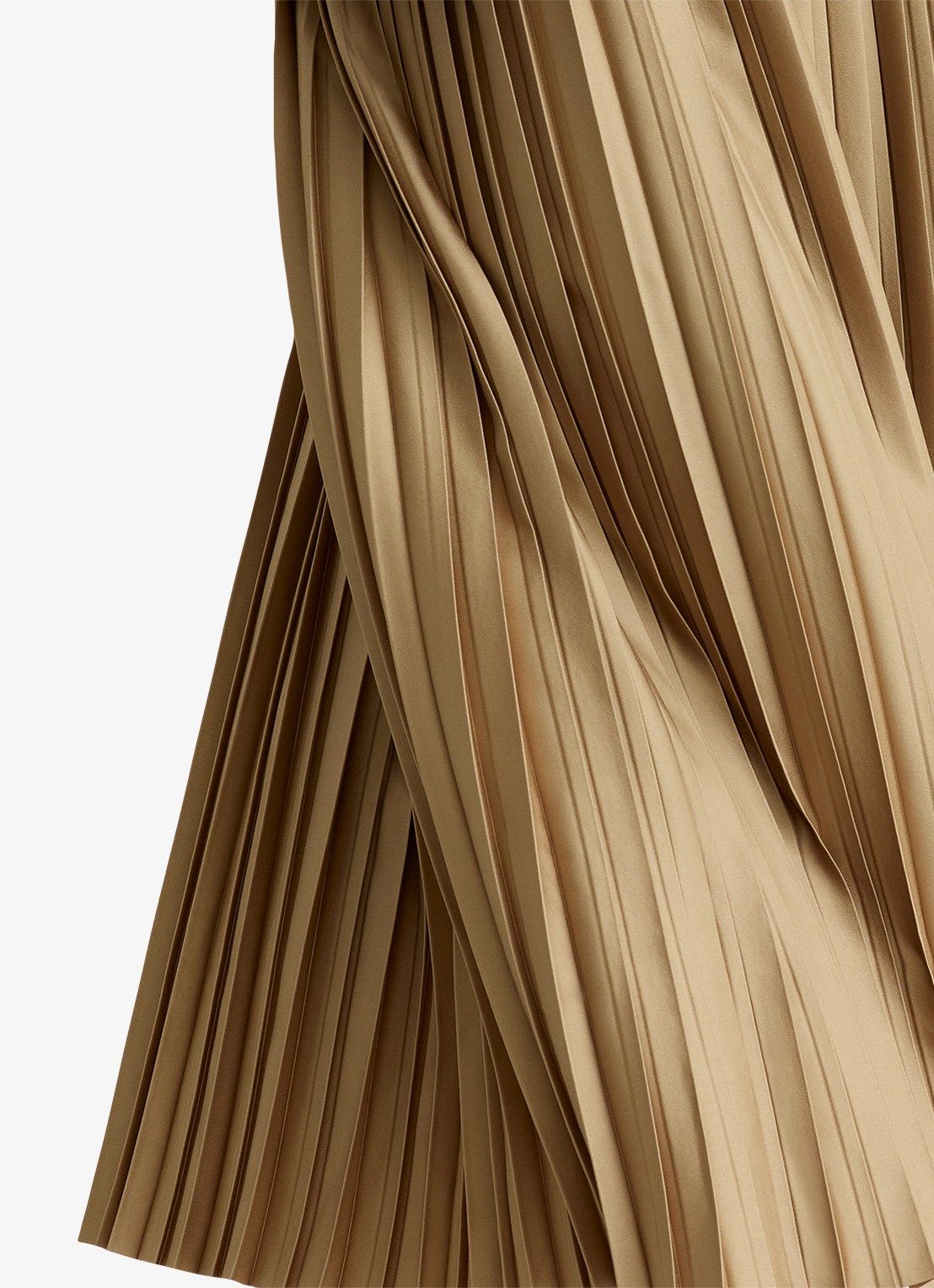 Reiss Eva midi rok met plooien - detail 6 goud