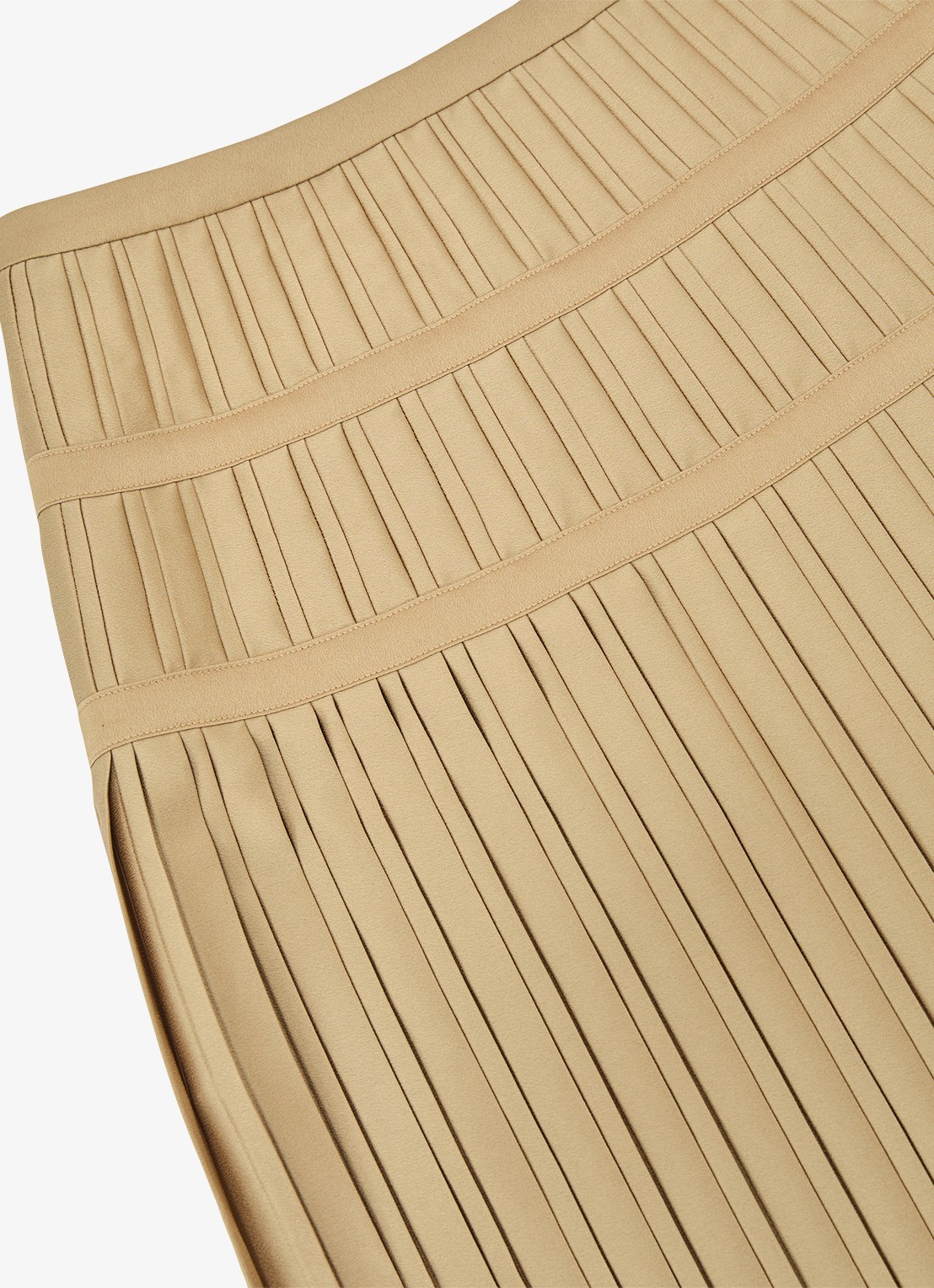 Reiss Eva midi rok met plooien - detail 7 goud