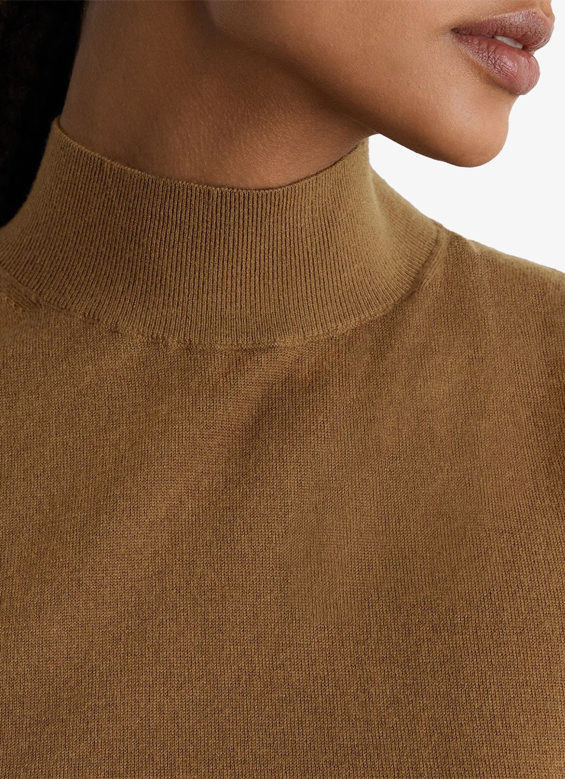 Reiss Evelyn mouwloze top in merino wolblend - detail 4 olijfgroen
