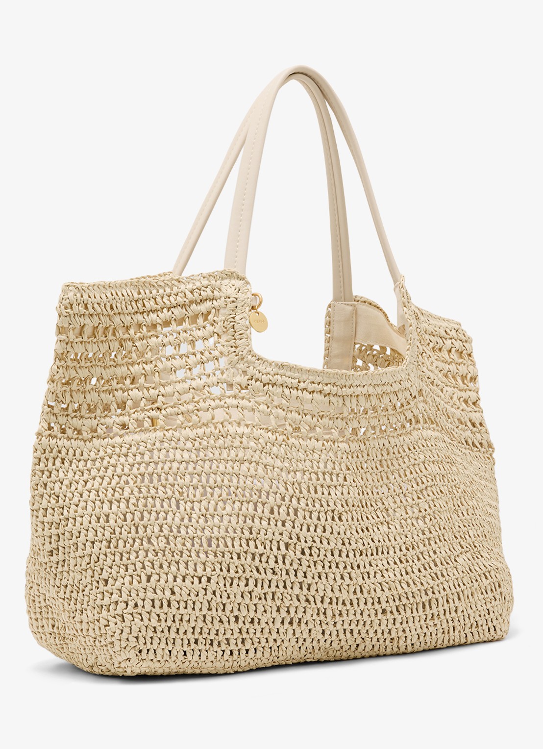Reiss Evelyn strandtas met gevlochten detail  - detail 3 beige