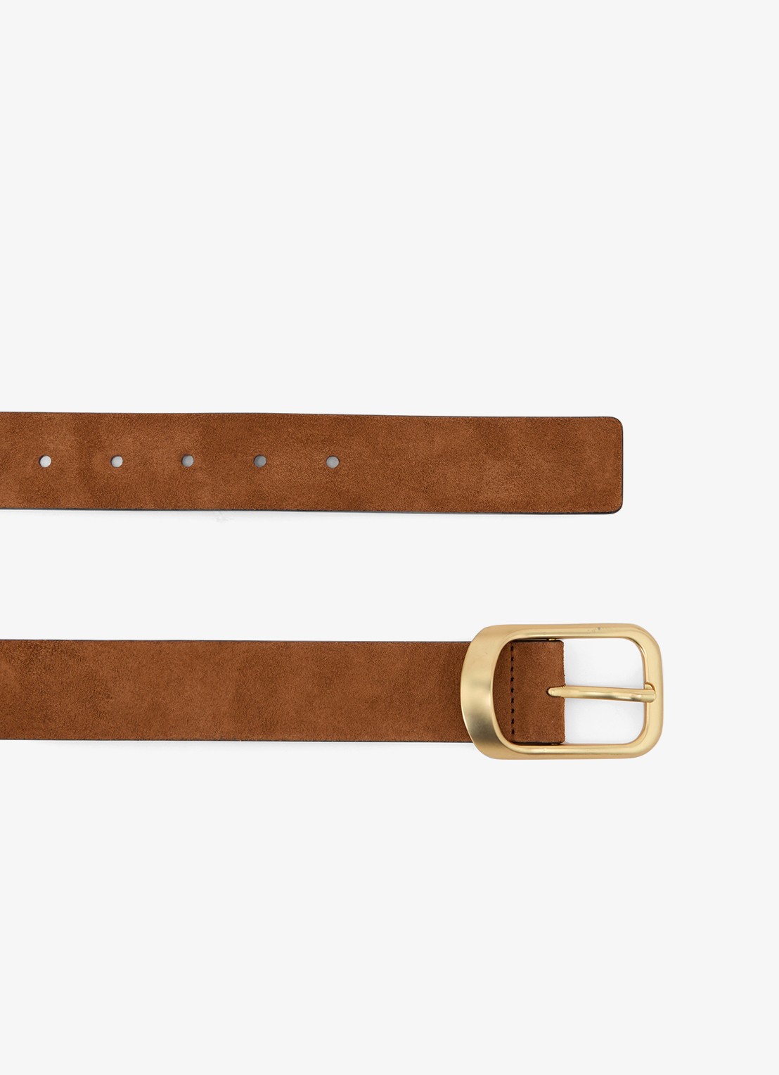 Reiss Evie riem van suède - detail 3 bruin