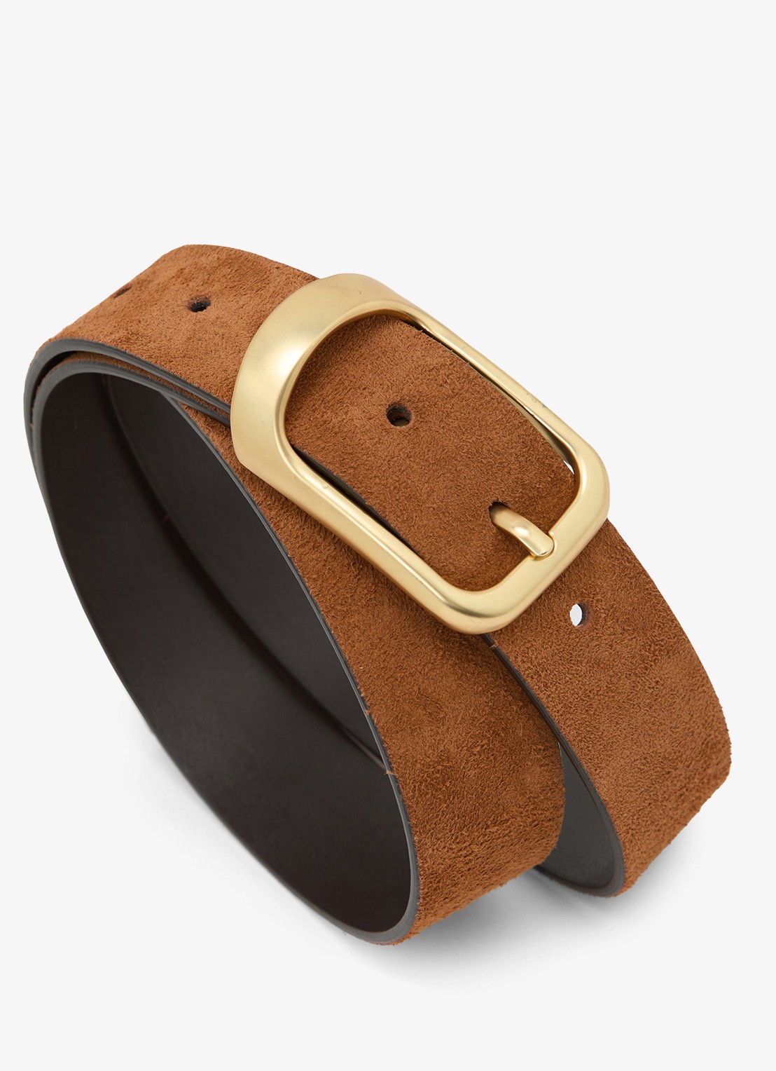 Reiss Evie riem van suède - detail 4 bruin