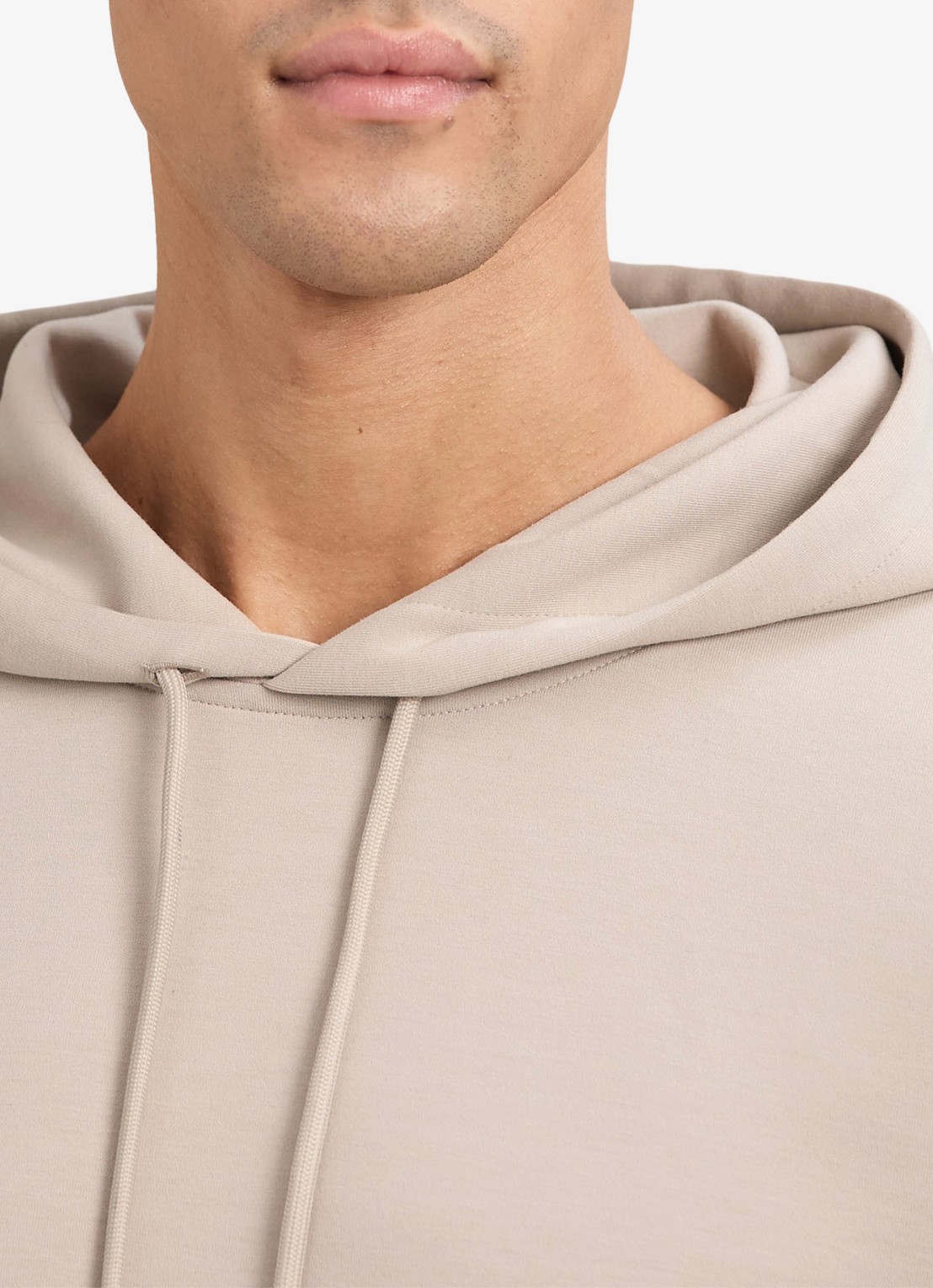Reiss Fabien hoodie met capuchon - detail 3 beige
