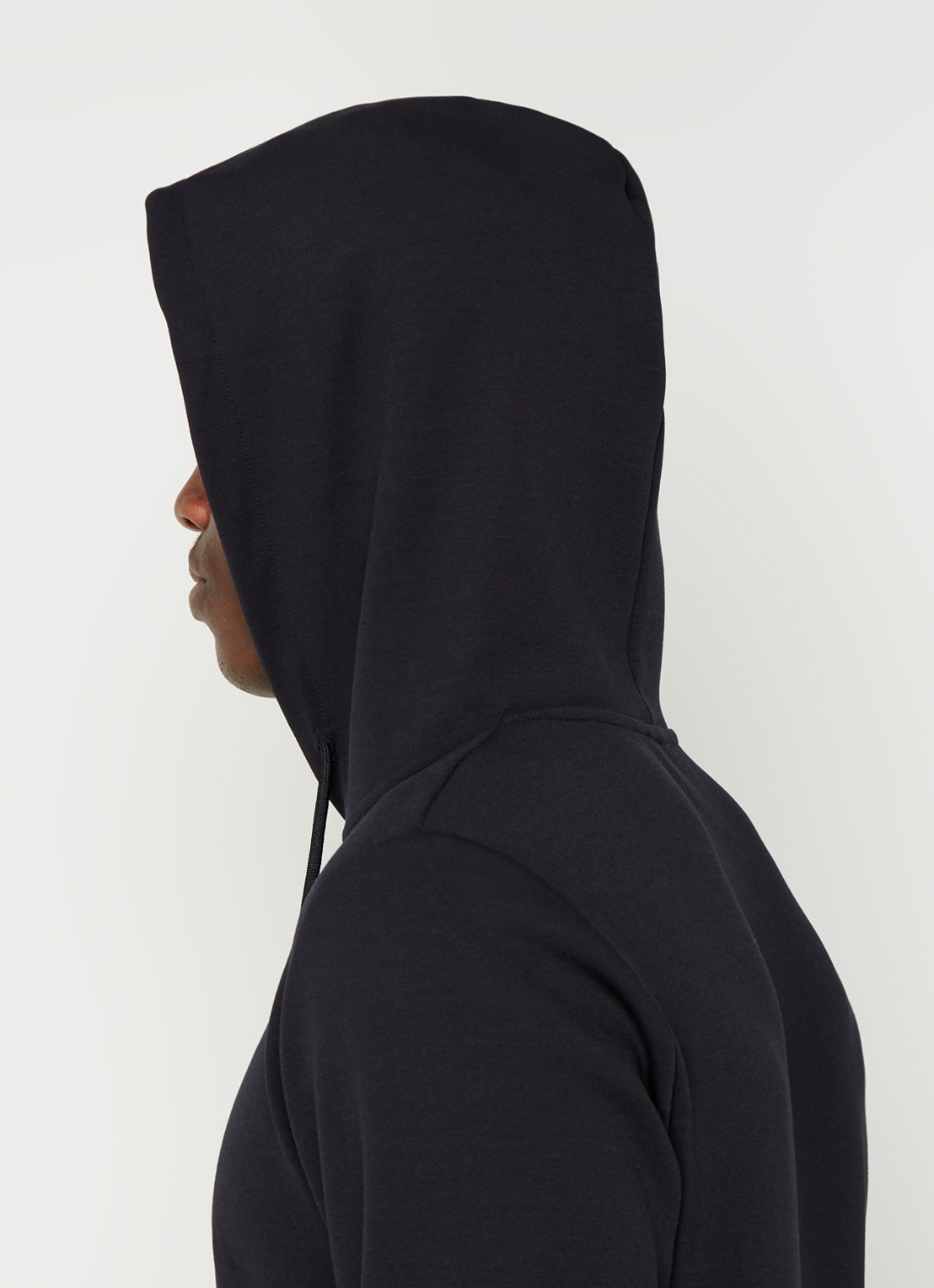 Reiss Fabien hoodie met stretch - detail 5 black / zwart