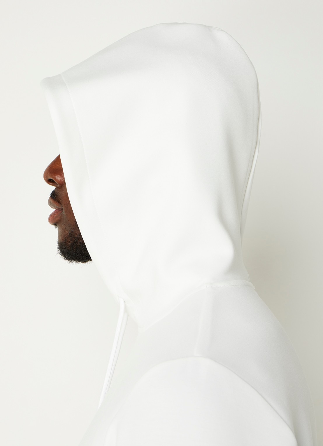 Reiss Fabien hoodie met stretch - detail 3 white / wit