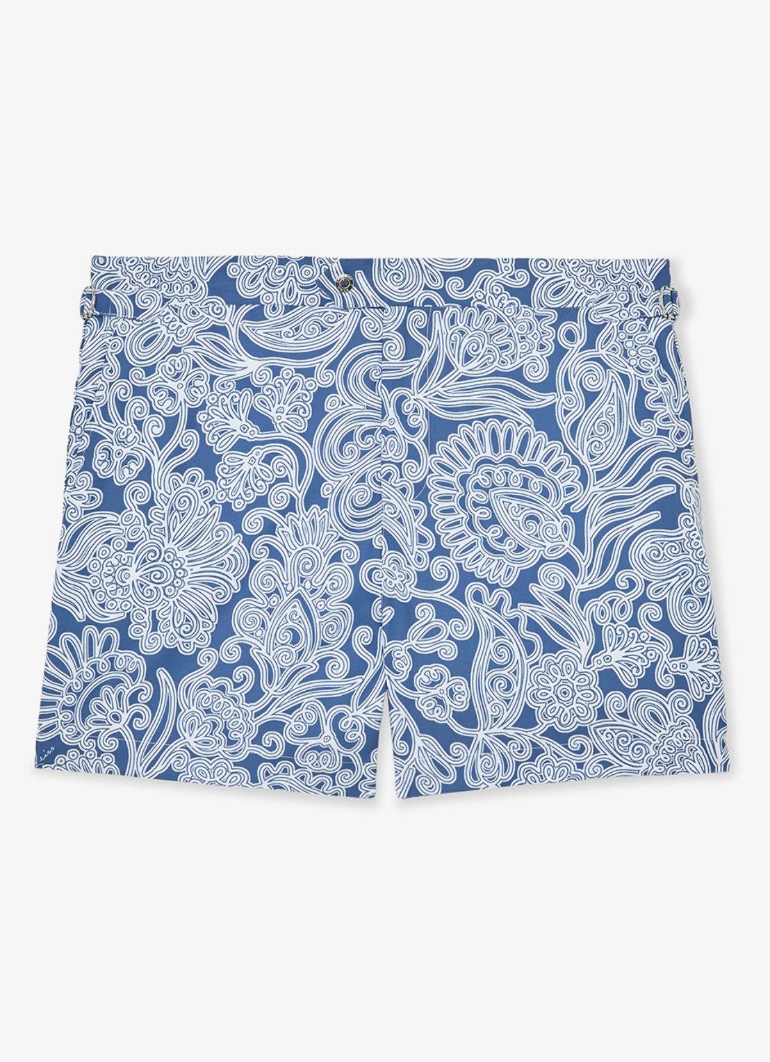 Reiss Fallow zwemshort met print - voorkant airforce blue / blauw