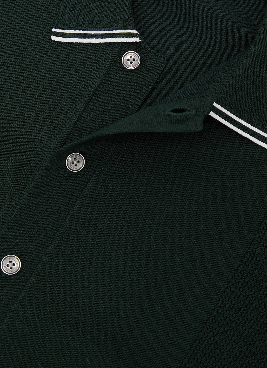 Reiss Farley regular fit overhemd - detail 6 groen