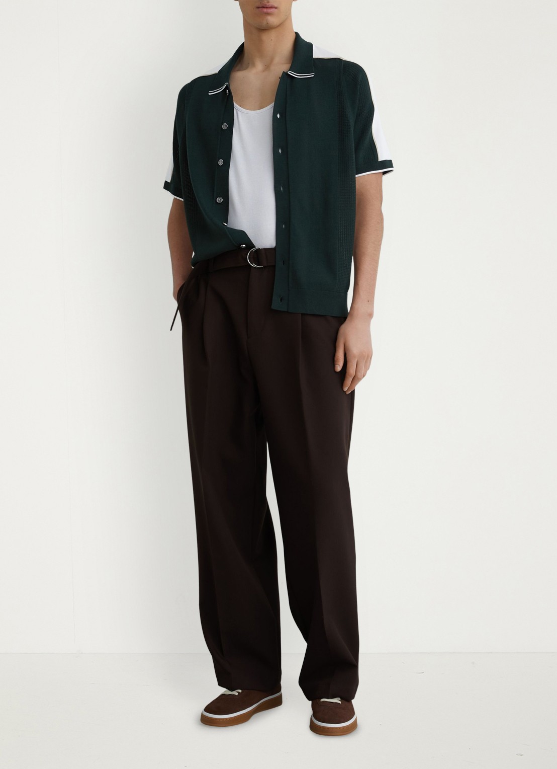 Reiss Farley regular fit overhemd - voorkant 3 groen