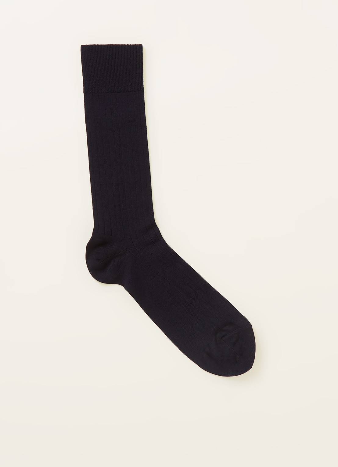 Reiss Fela ribgebreide sokken - voorkant 2 donkerblauw