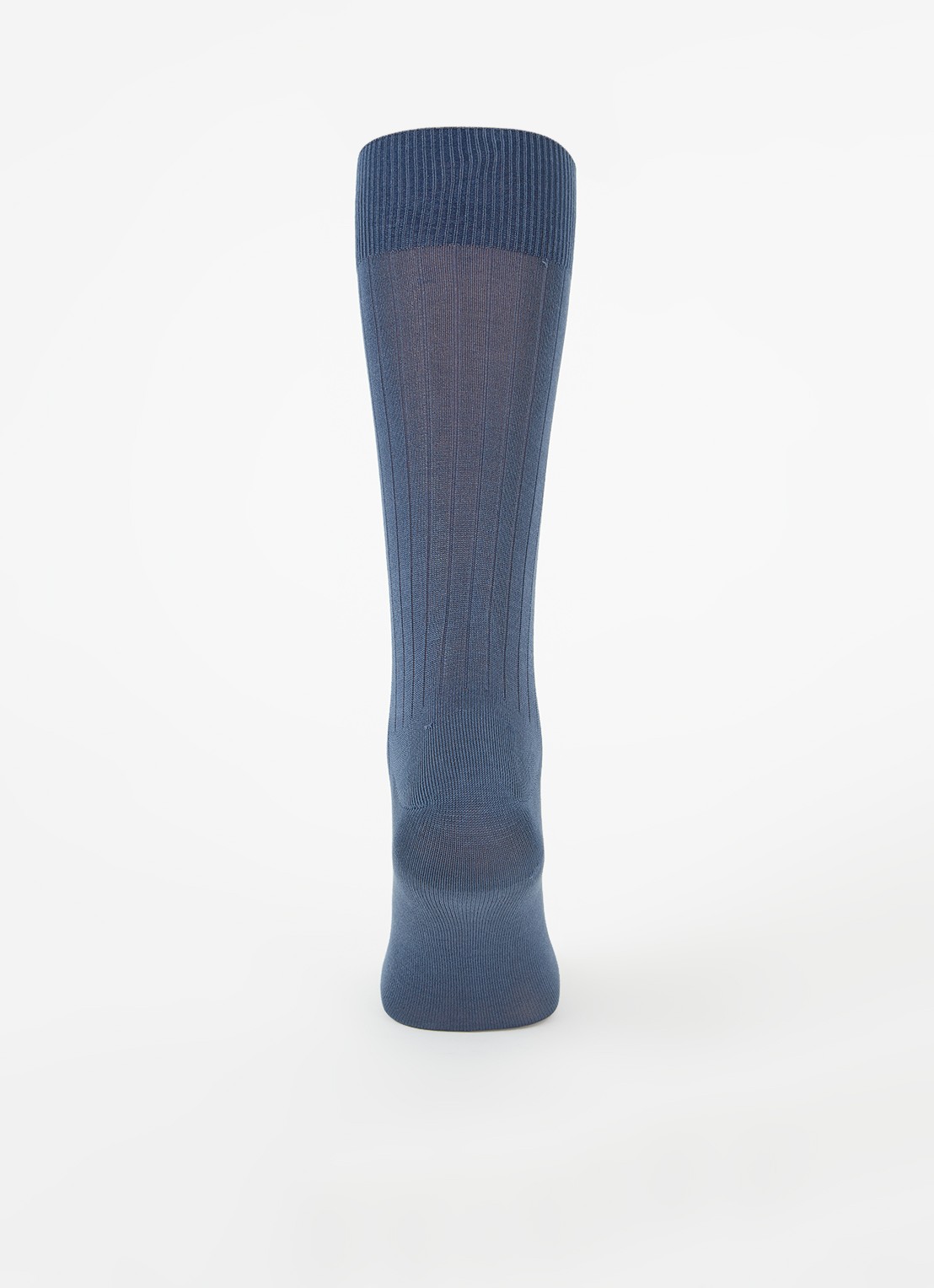 Reiss Fela ribgebreide sokken - voorkant 4 donkerblauw