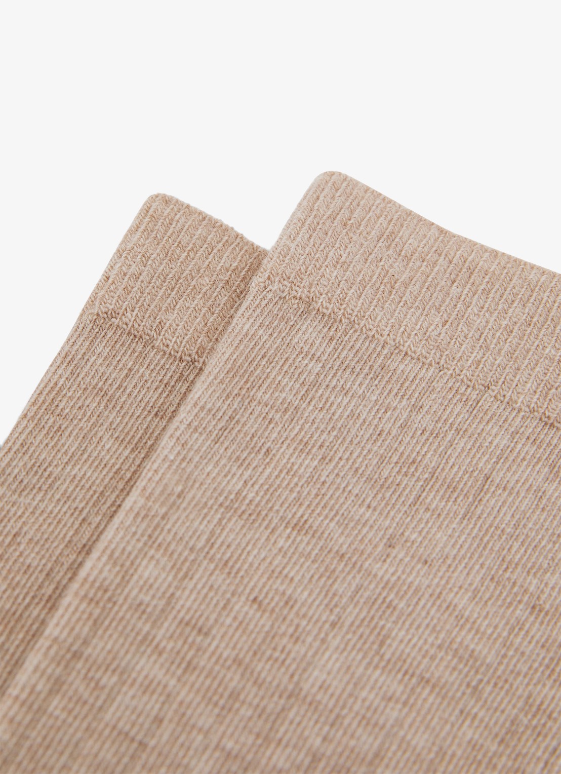 Reiss Felicia ribgebreide sokken  - detail beige
