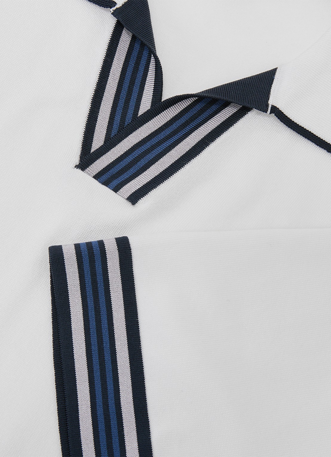 Reiss Fijngebreide trui met polokraag - detail 5 white / wit
