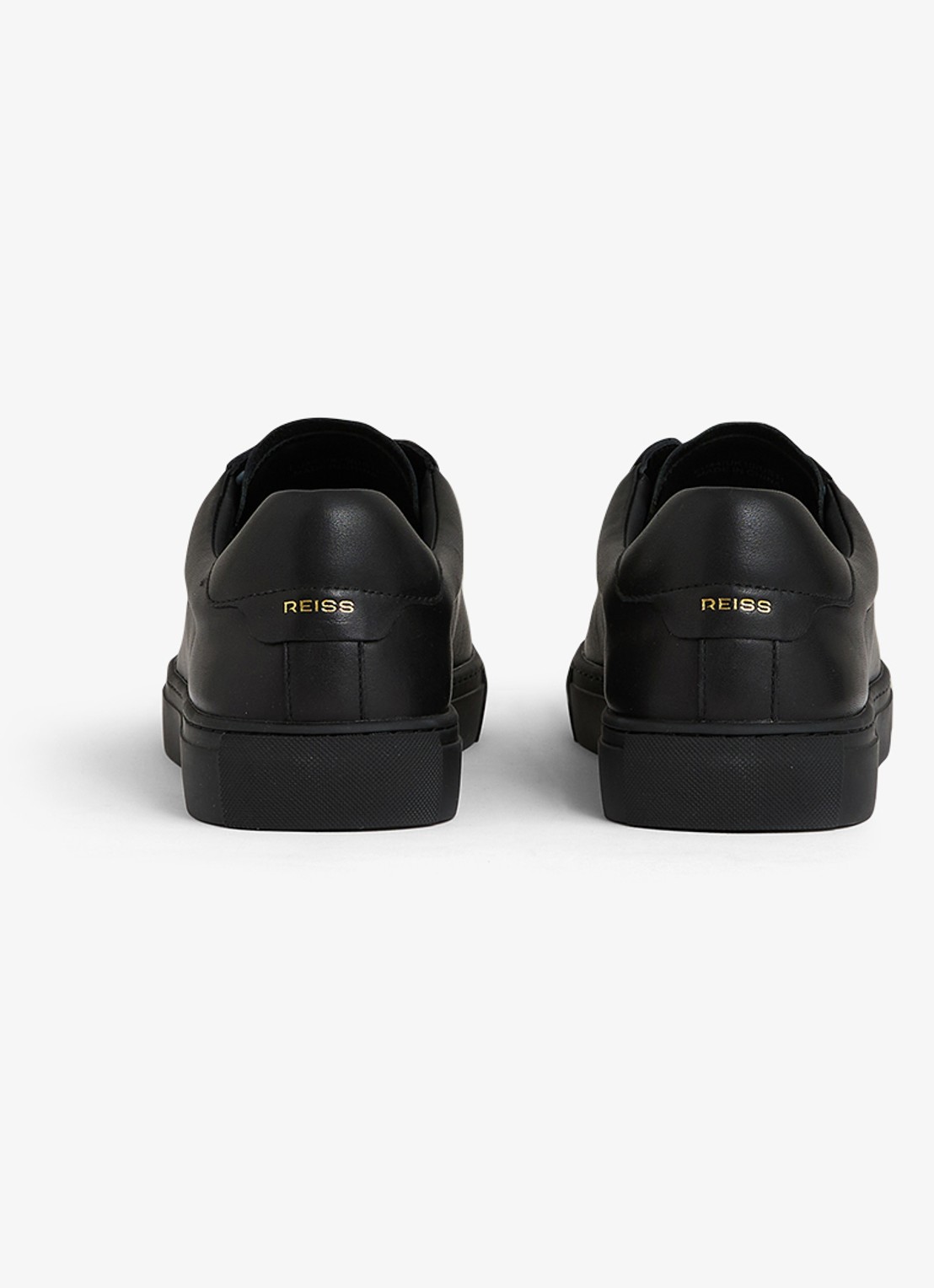 Reiss Finley sneaker van leer - detail 4 zwart