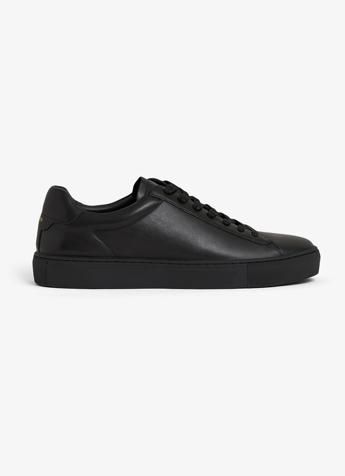Reiss Finley sneaker van leer - voorkant 5 zwart