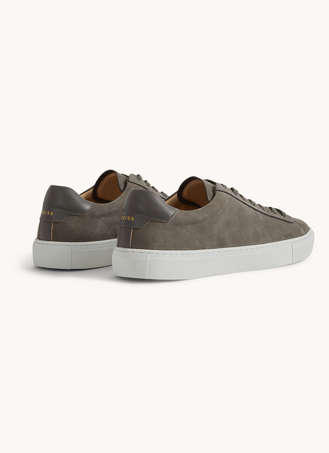 Reiss Finley sneaker van suède - achterkant 4 grijs
