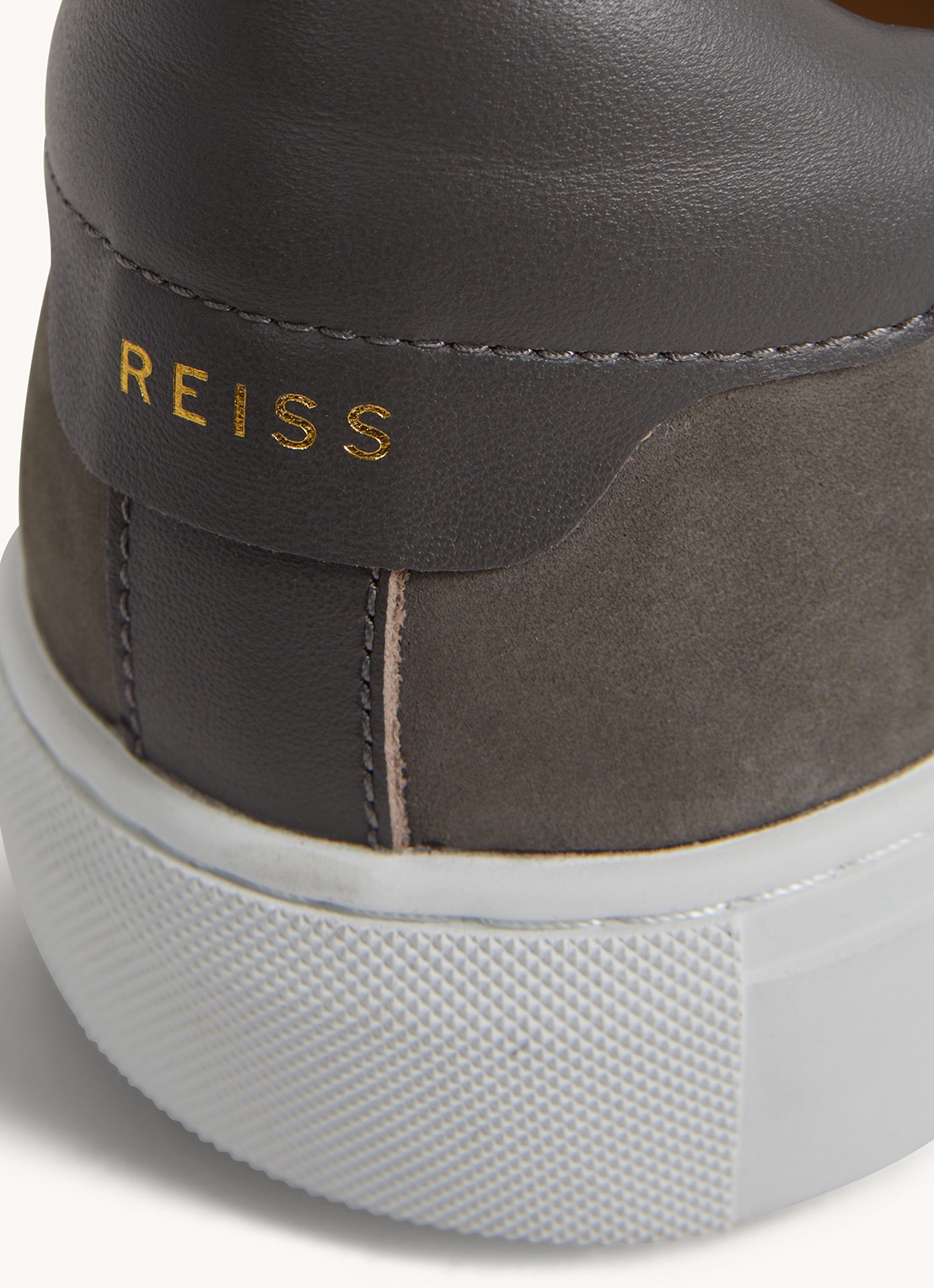 Reiss Finley sneaker van suède - detail 3 grijs
