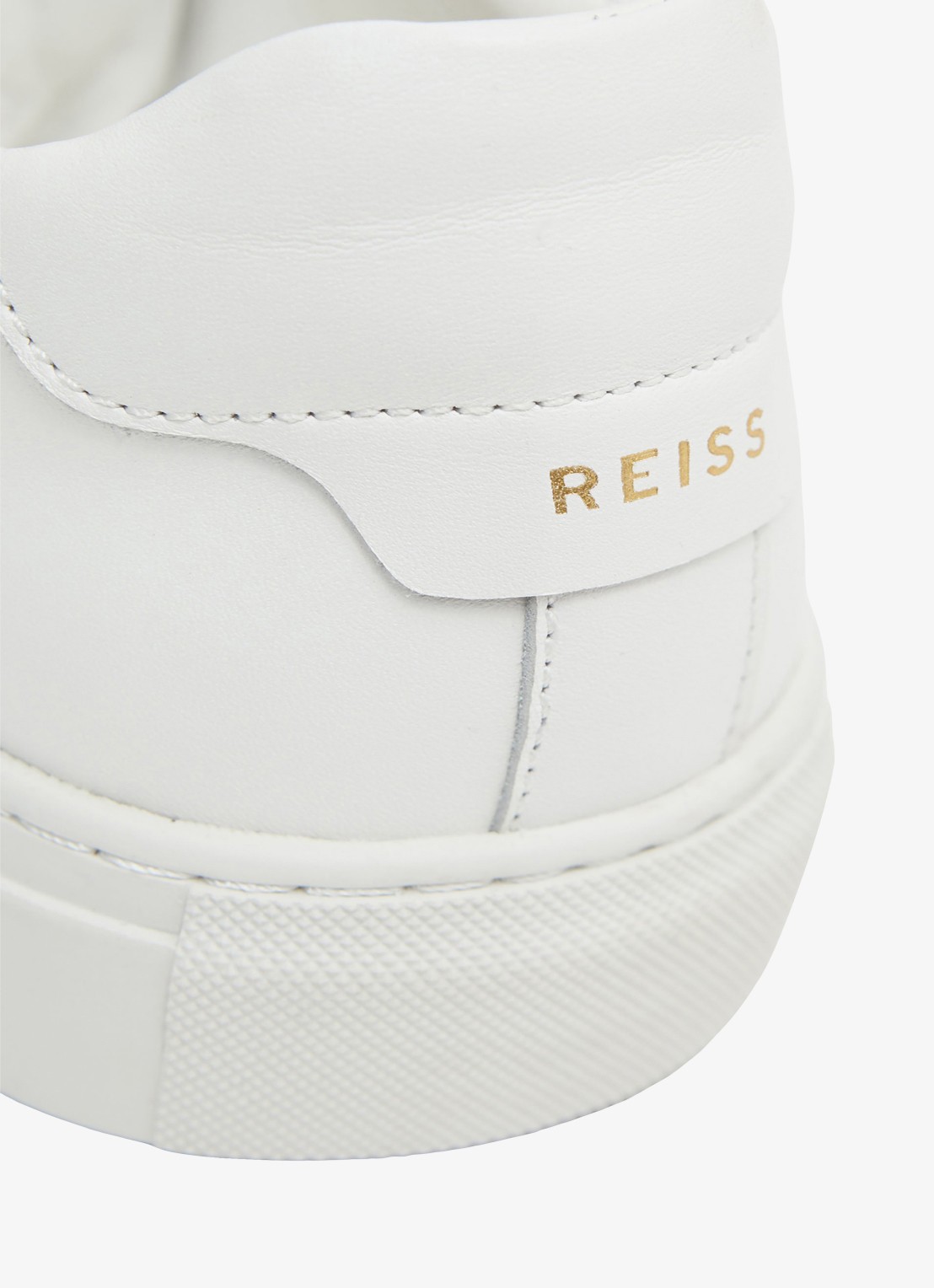 Reiss Finley sneakers met logo - achterkant 5 white / wit