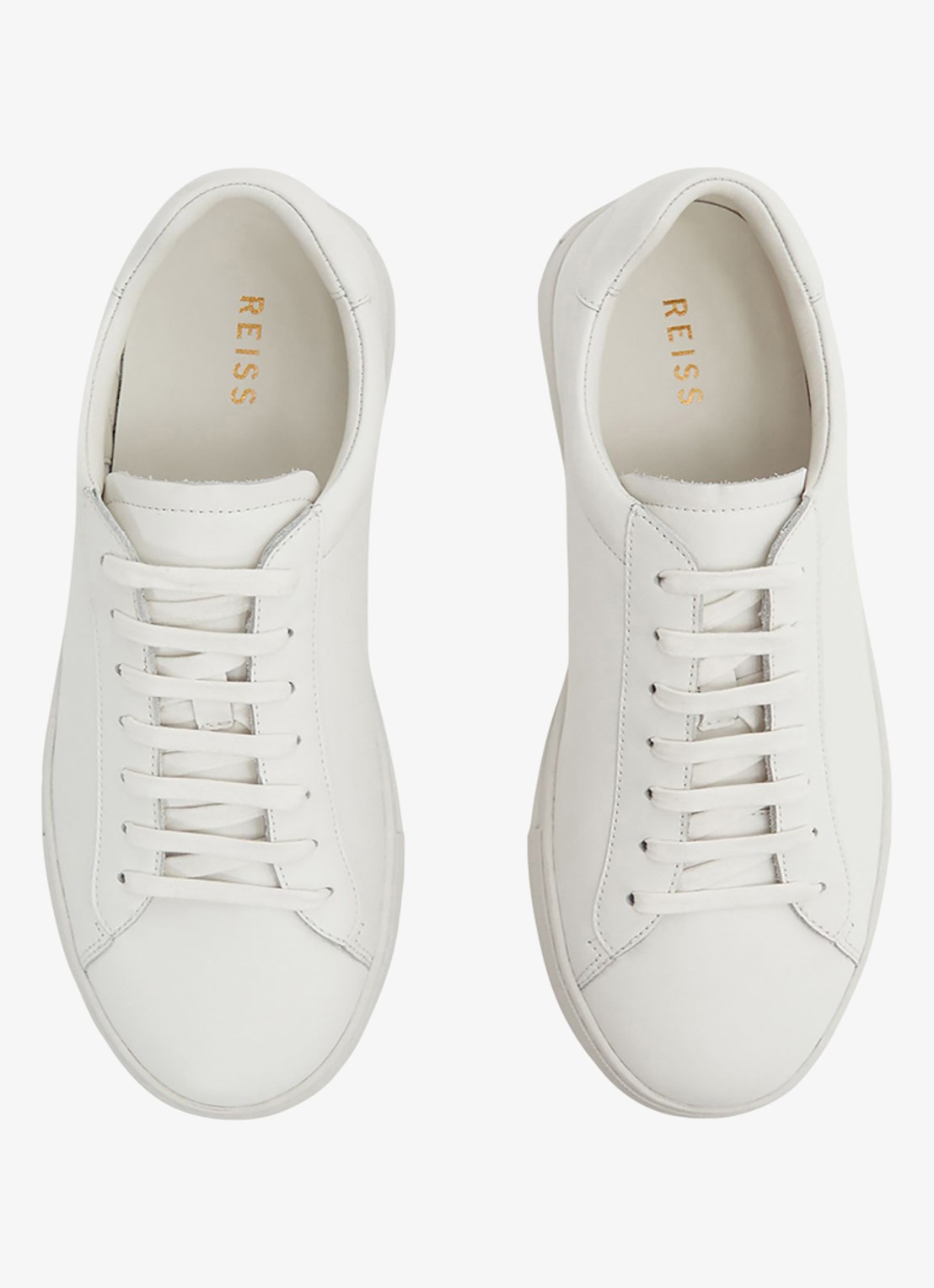 Reiss Finley sneakers met logo - detail 3 white / wit