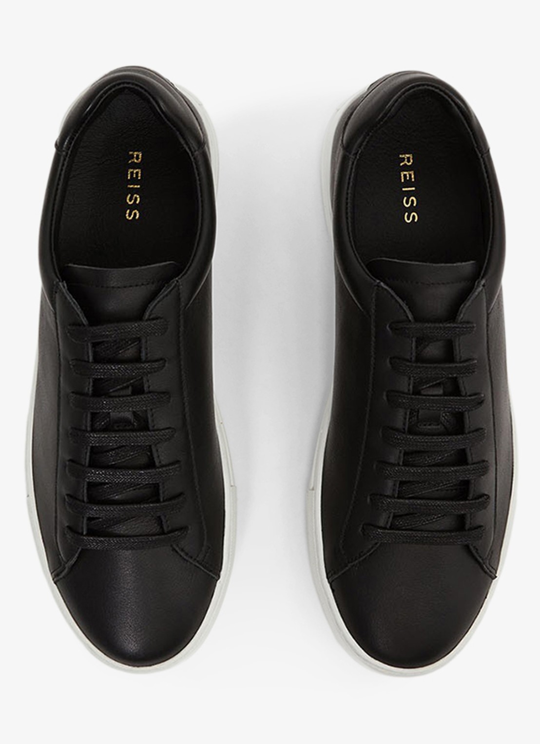 Reiss Finley sneakers met logo - detail 3 zwart