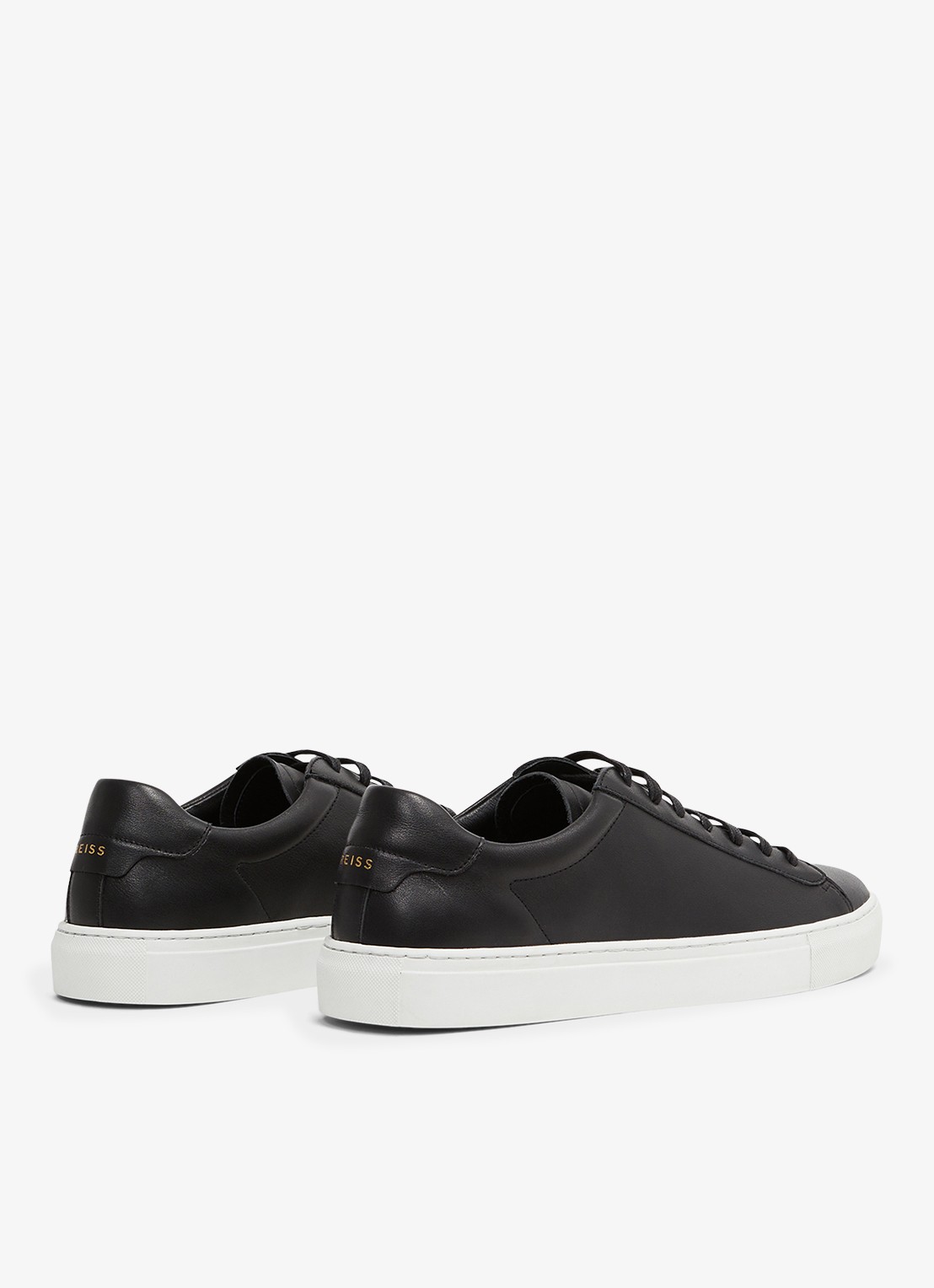 Reiss Finley sneakers met logo - detail 4 zwart