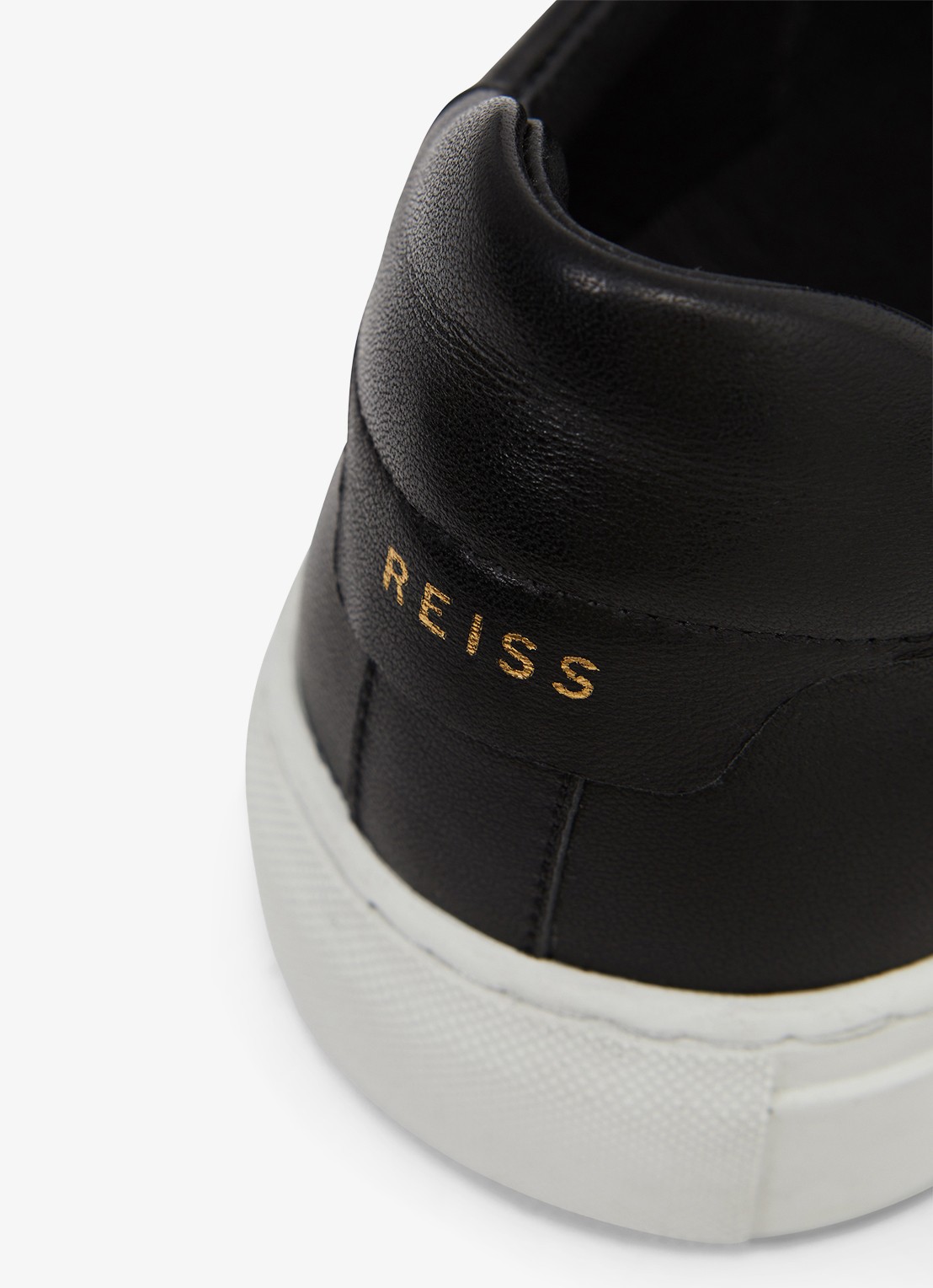 Reiss Finley sneakers met logo - detail 5 zwart