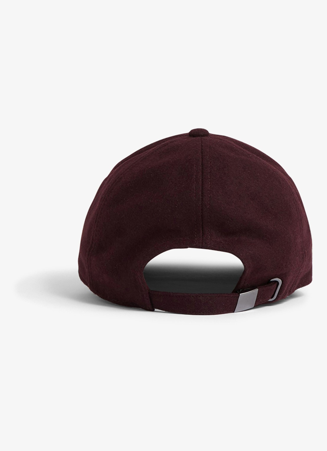 Reiss Fiona pet in wolblend  - achterkant bordeauxrood