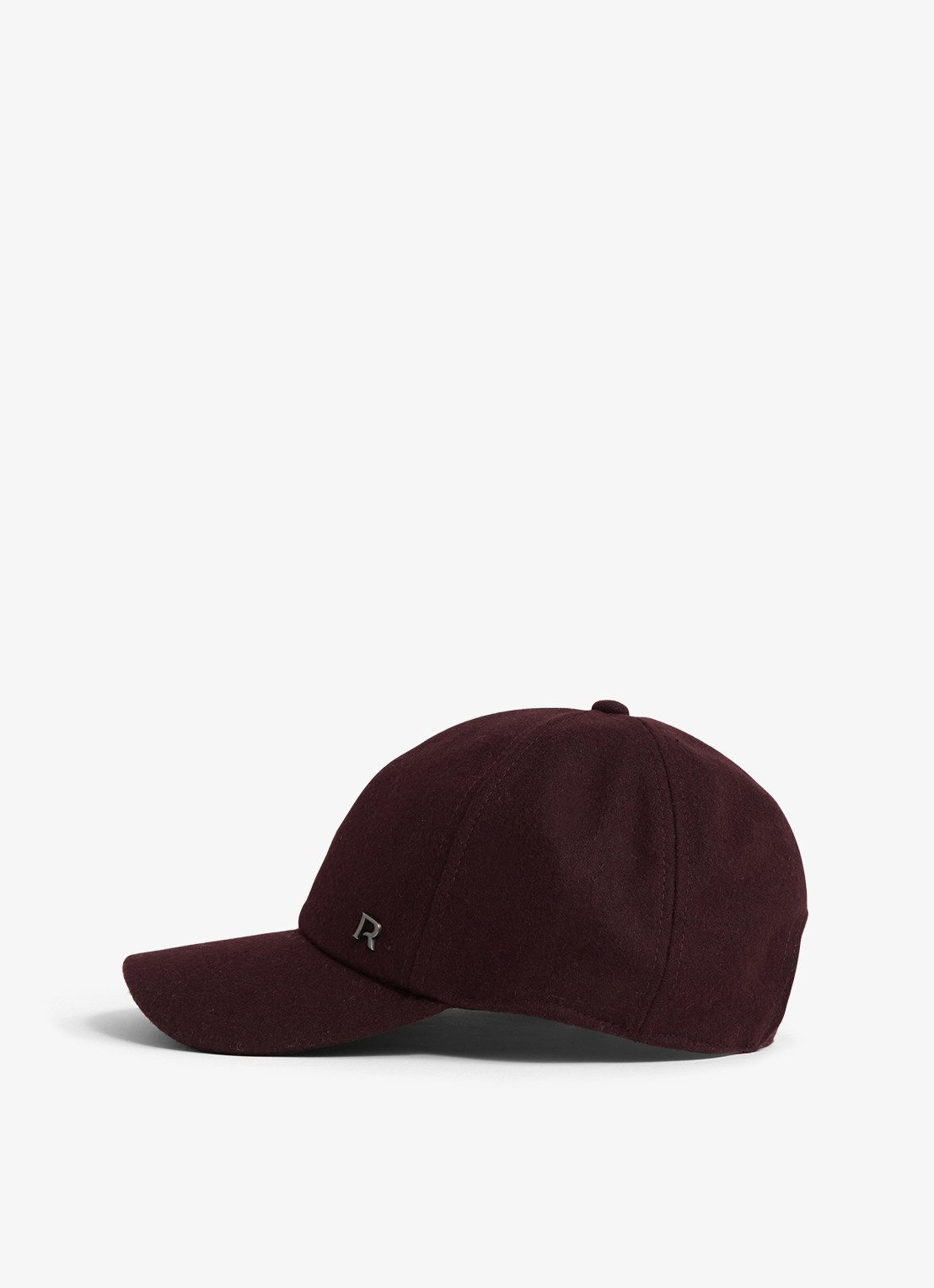 Reiss Fiona pet in wolblend  - voorkant 3 bordeauxrood