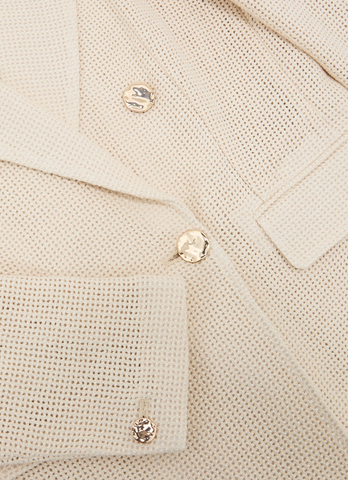 Reiss Fiore double breasted blazer met klepzakken - detail 6 beige