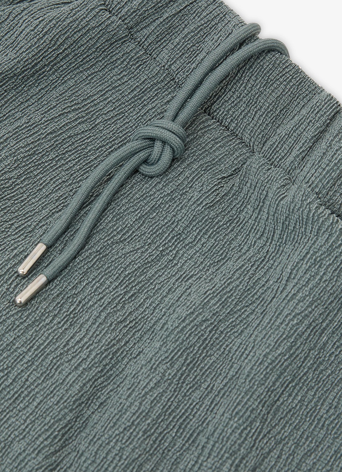Reiss Flint regular fit korte broek met structuur - detail 5 dark sage / groen