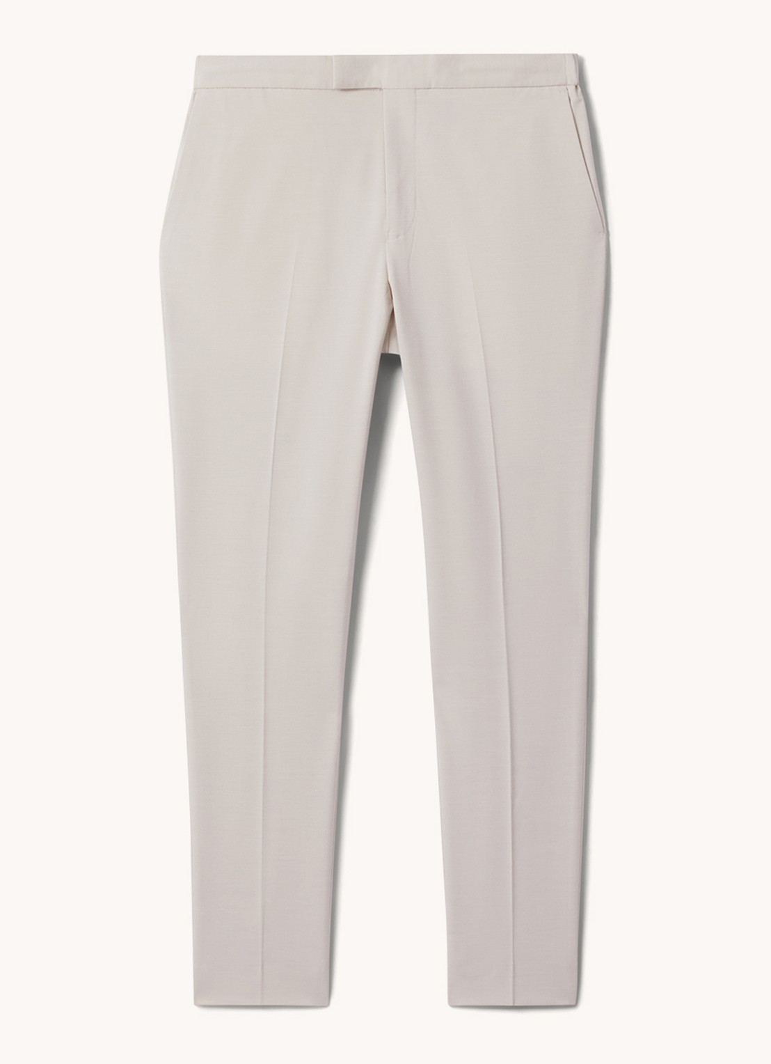 Reiss Found relaxed fit pantalon met steekzakken - voorkant 3 beige