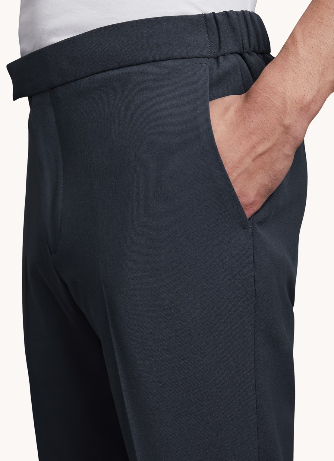 Reiss Found relaxed fit pantalon met steekzakken - detail 5 airforce blue / blauw