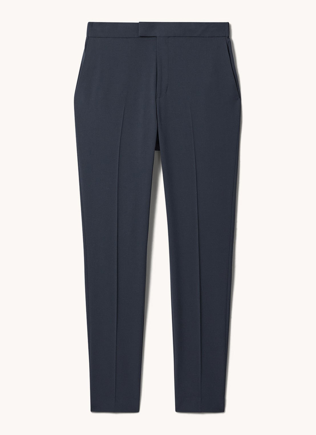 Reiss Found relaxed fit pantalon met steekzakken - voorkant airforce blue / blauw