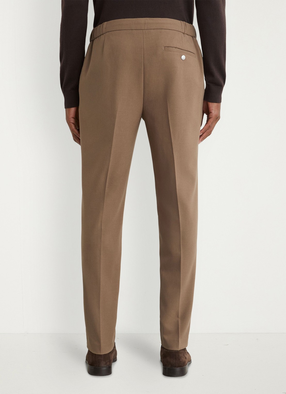 Reiss Found slim fit pantalon met steekzakken - achterkant 7 lichtbruin