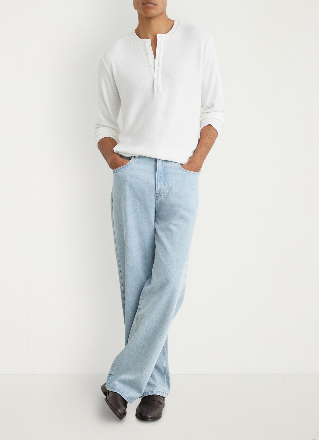 Reiss Francisco longsleeve met ribstructuur - detail 3 wit