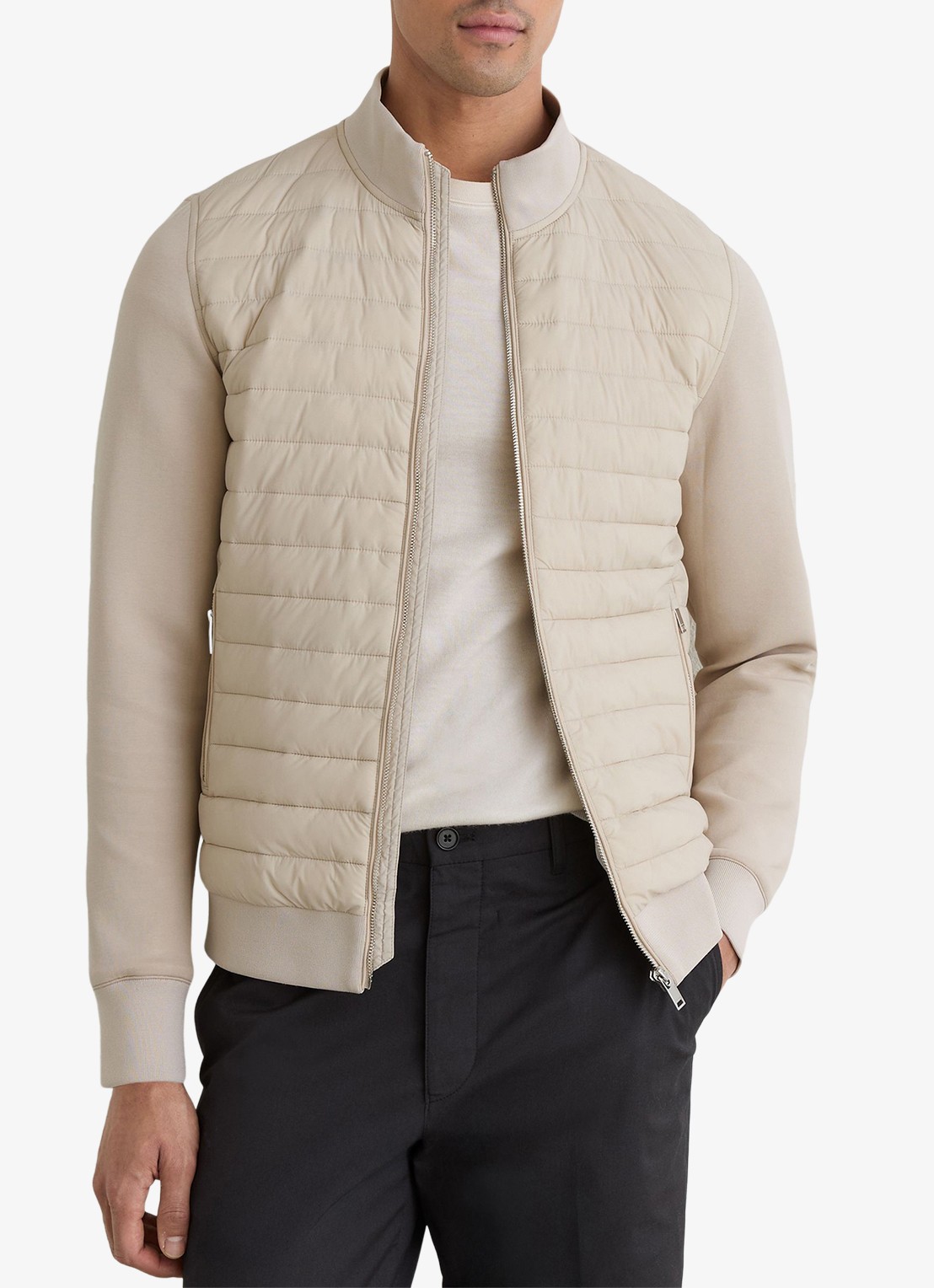 Reiss Freddie jack met steekzakken - detail 4 creme