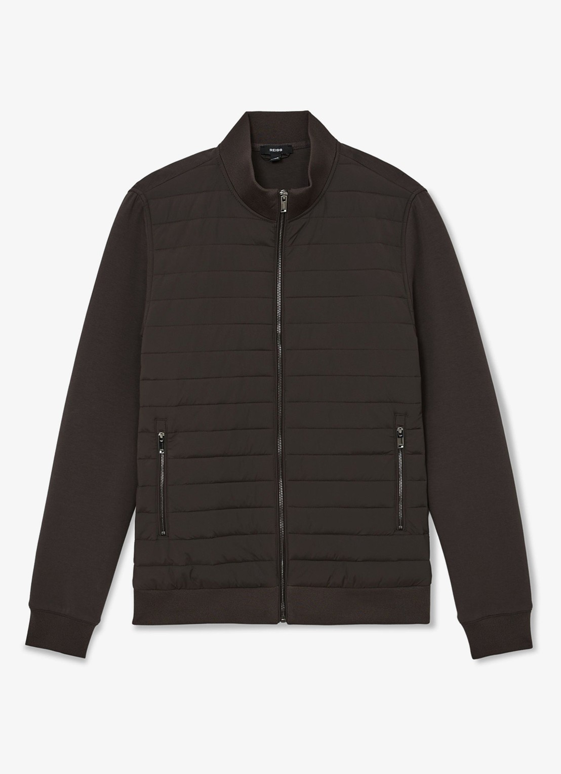 Reiss Freddie jack met steekzakken - voorkant 2 bruin