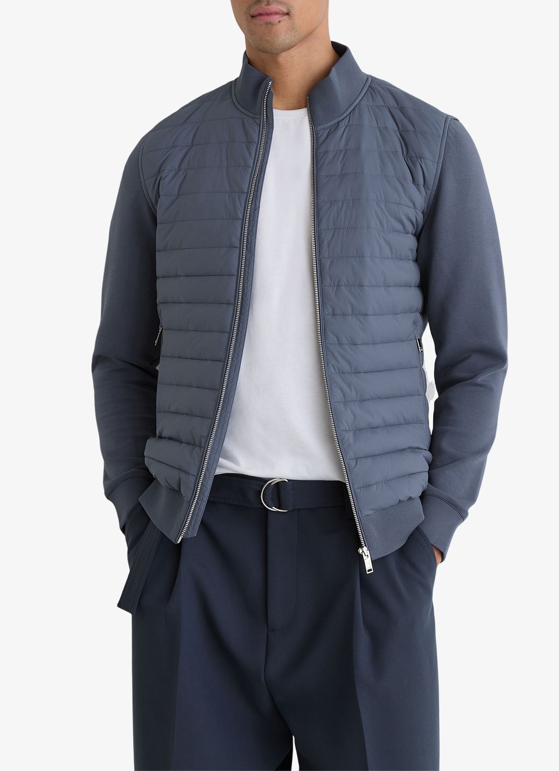Reiss Freddie jack met steekzakken - detail 4 airforce blue / blauw