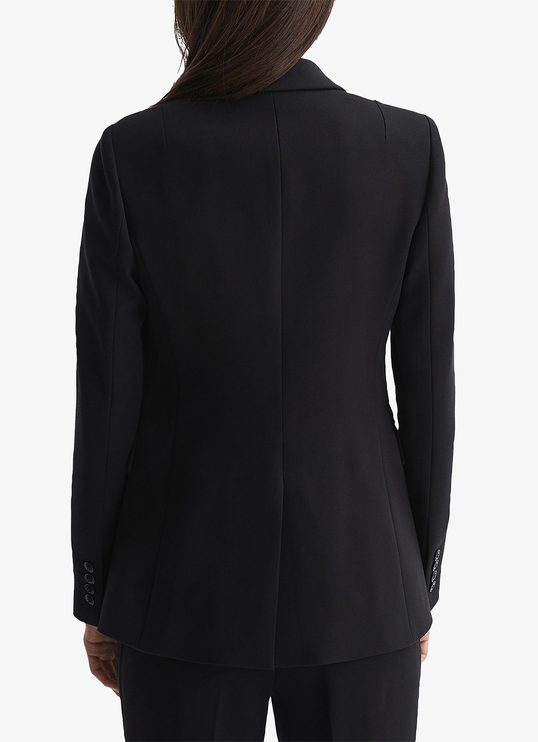 Reiss Gabi blazer met klepzakken - achterkant 3 black / zwart