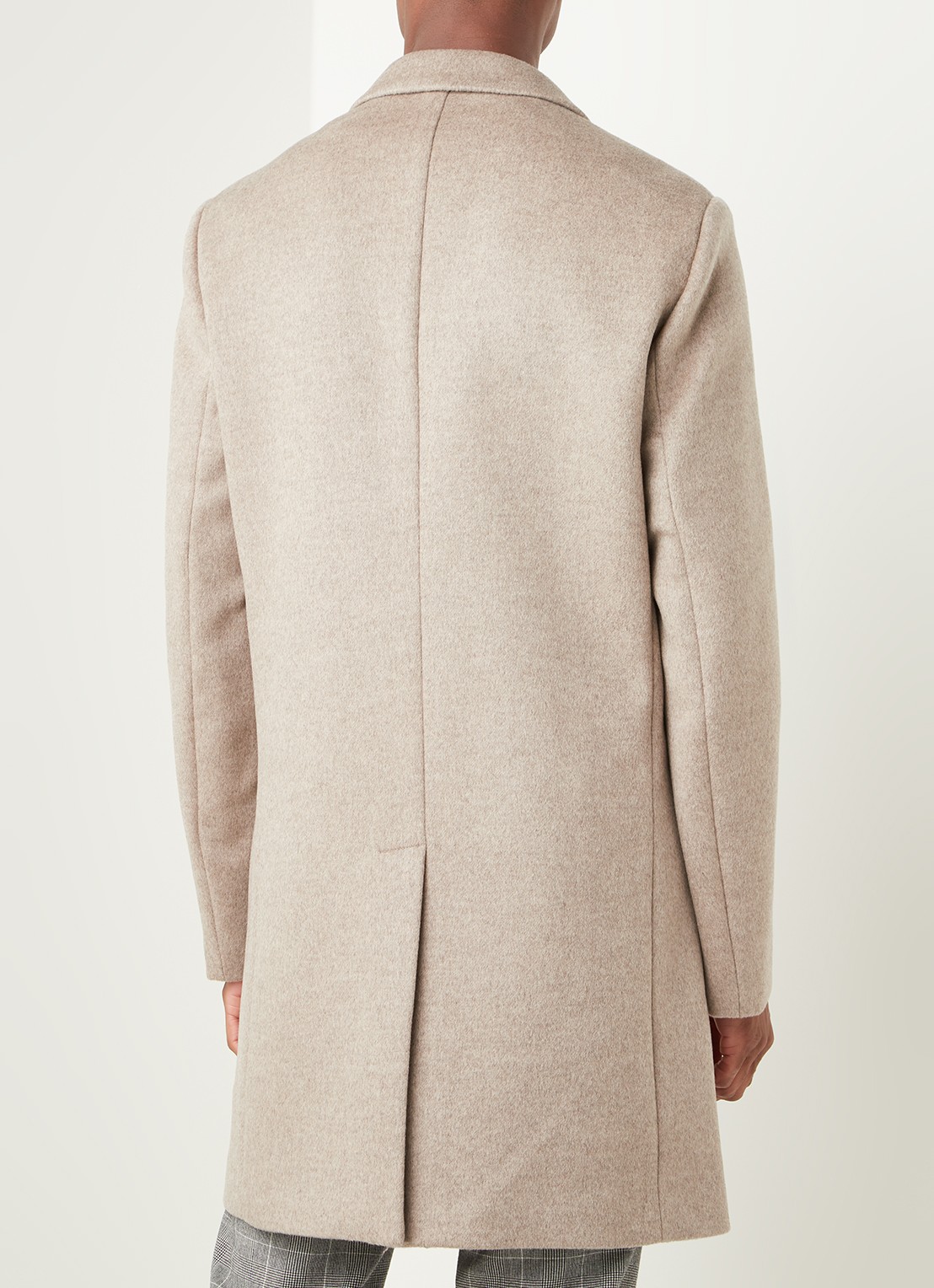 Reiss Gable mantel in wolblend met steekzakken - achterkant 4 undefined
