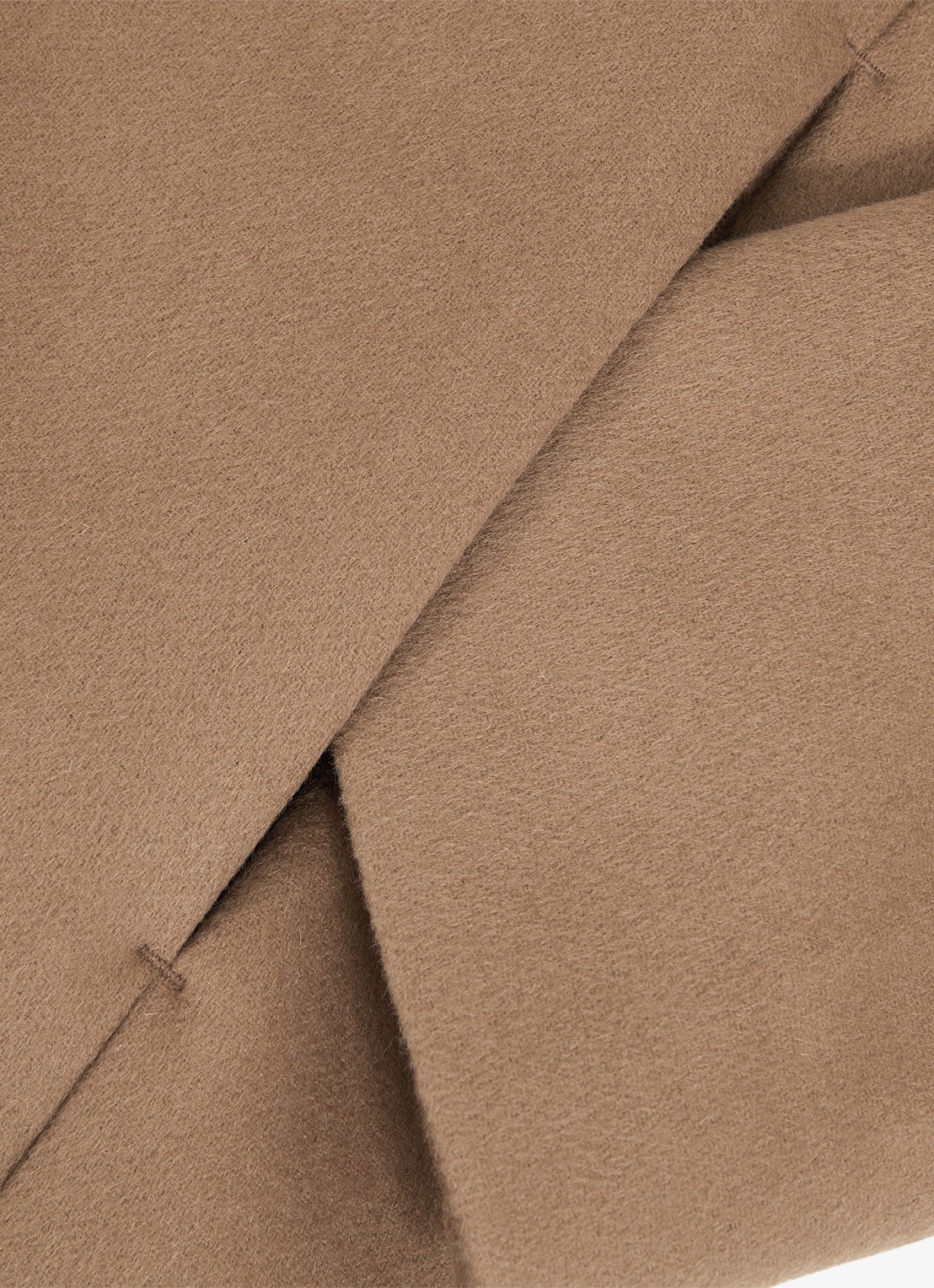 Reiss Gable mantel in wolblend - detail 7 lichtbruin