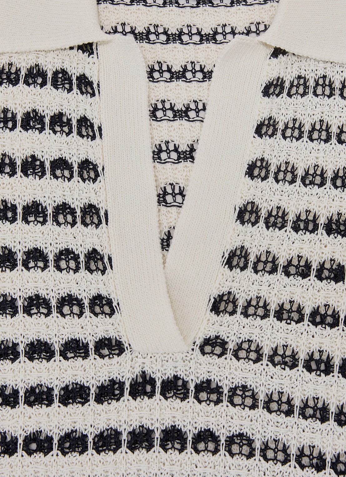 Reiss Gemma tuniek met opengewerkt dessin - detail 5 gebroken wit