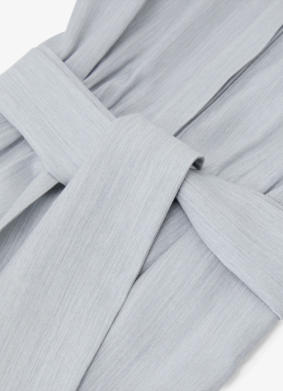Reiss Gianna midi blousejurk in lyocellblend met strikceintuur - detail 6 blue / blauw