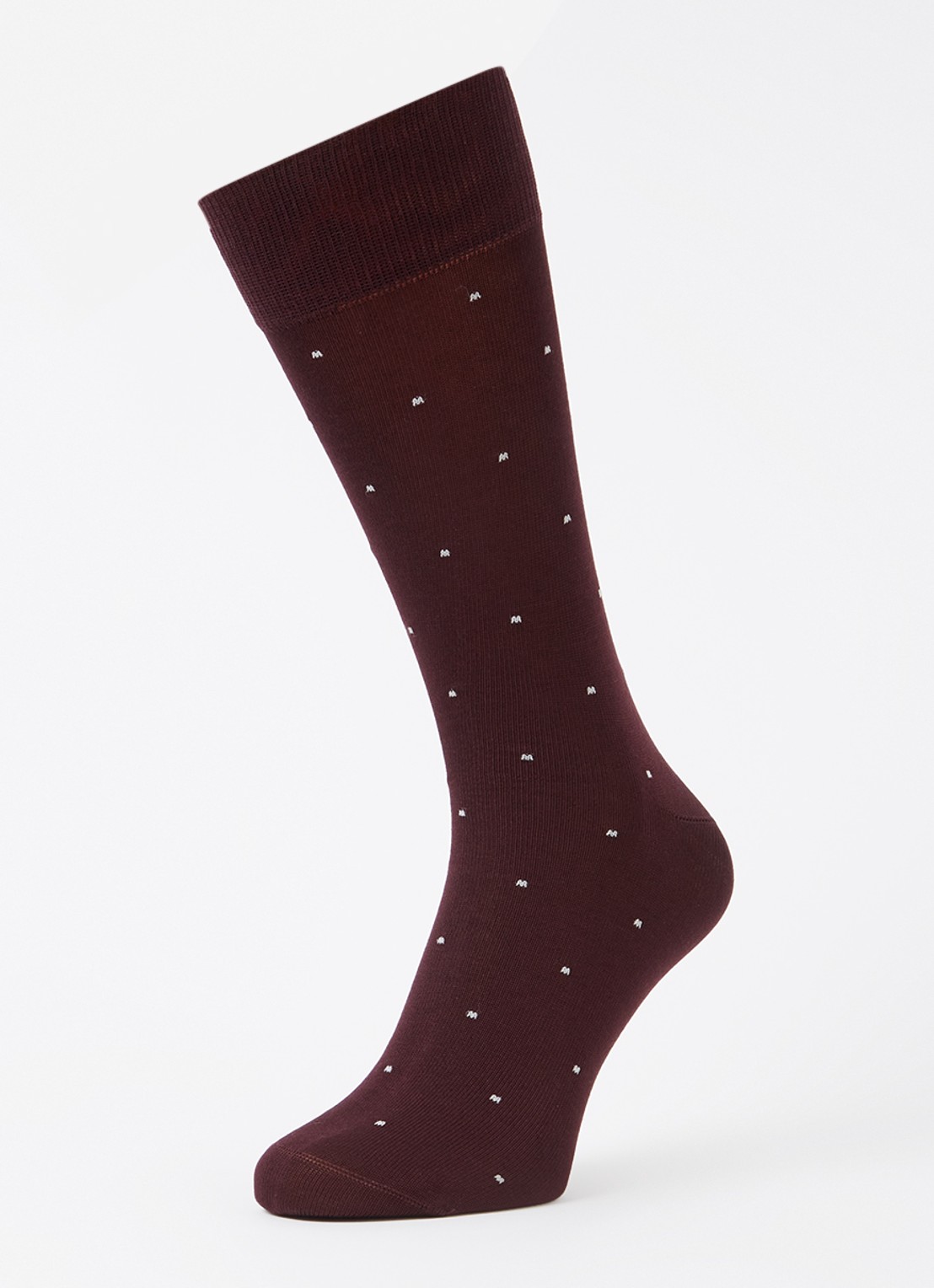 Reiss Graham sokken met print in 2-pack - detail aubergine