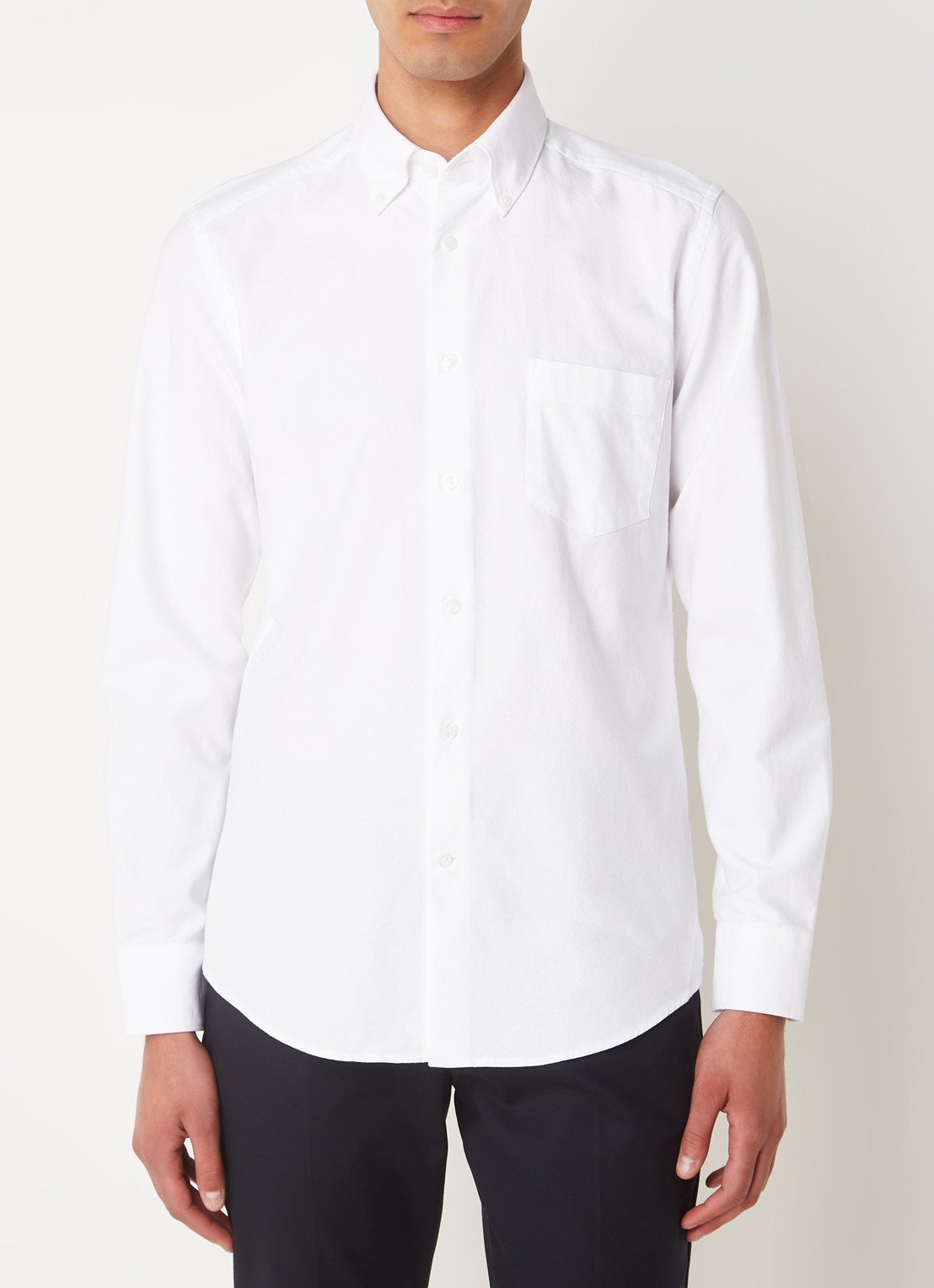 Reiss Greenwich slim fit overhemd met borstzak - detail 3 wit